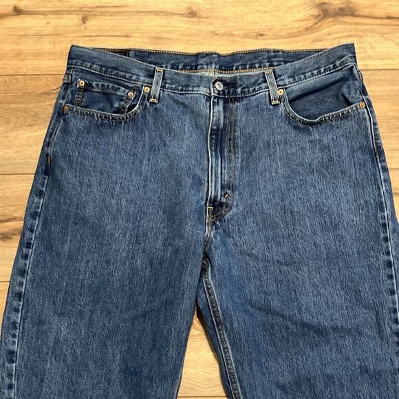 Men's Levis 550 Relaxed Fit Denim Jeans SIZE 40x30 Blue Cotton Modern Red Tab - Picture 2 of 12